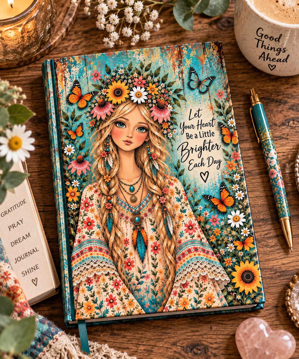 Wildflower Soul Hardcover journal matte